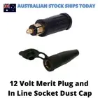 Merit Plug and In line Socket Cable 12V Caravan Fridge Marine Boat 4WD DIN4165