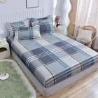 Printed Fitted Sheet Single/Twin/Queen/King Size Bedsheet Home Bed Cover Adults