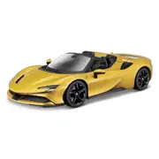 Bburago 1:18 Scale Ferrari SF90 Spider Model Car Display Vehicle Kit 3y+ Yellow