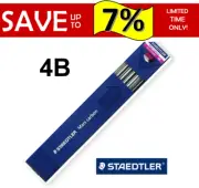 NEW IN PACK Staedtler 200-4B Mars Carbon Lead Tray 12 Refill Leads 2mm 4B