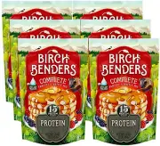 Birch Benders Pancake and Waffle Mix with Whey, Protein, 16 Oz (6 pack)