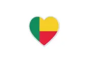 Patch Badge Patch Printed Thermoadhesive Flag Heart Bj Benin