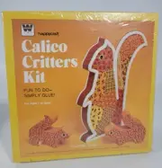 VINTAGE 1975 WHITMAN HAPPYCRAFT CALICO CRITTERS KIT SQUIRREL FAMILY CRAFT RARE