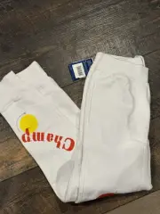 Champion X Twister Reverse Weave Sweatpants Men's M White Heavyweight Joggers