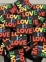 Love Is Love Shoe Charm Bulk Wholesale Lot