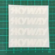 old school bmx decals stickers skyway wheel decals white rub on x4