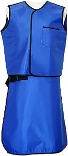 [KJIASDFE] Lead Clothing Protective Equipment,X-Ray Protection Apron Oral Ct Radiology Protective Clothing Split Protective Skirt,Blue-M