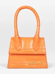 Orange Croc Embossed The Chiquito Bag