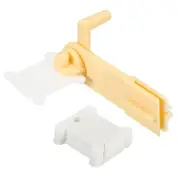 100Pcs Plastic Floss Bobbin Sewing Thread Card Board with Winder, White