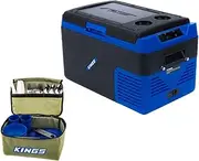 Kings Escape 30 Portable Fridge Freezer + 37 Piece Six-Person Picnic Set