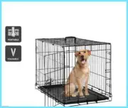 Pawever Pets Collapsible Dog/Cat Crate Large), Cages, Pets
