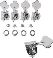 CIMAXIC 4pcs Right-handed Bass Tuning Pegs Semiclosed Design R4 Tuner Heads Screws Ferrules for 4 String Bass