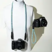 Digital Glacier Blue Teal Camera Rope Straps w/ Peak Design Anchors