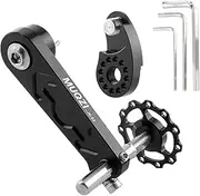 MUQZI Bike Single Speed Chain Tensioner Aluminum Alloy Adjustable Chain Guide for MTB Road Bicycle Cycling, Black