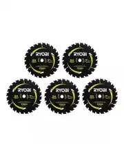 NEW, RYOBI 7-1/4 in. x 24 Teeth Carbide Thin Kerf Circular Saw Blade (5 Pack)