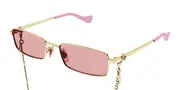 Gucci GG1600S 004 Men's Sunglasses Gold Size 56
