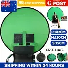 75-110-142CM Large Pop-up Green Screen Round Background Chair Twitch Backdrop AU