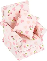 Doll House Miniature Sofa 1/12 Scale Miniature Furniture Couch Toy for Imaginative Play