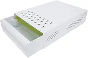Coffee Ground Container, Low-Noise 2.5L Detachable Drawer Type Coffee Knock Box, for Coffee Shop Milk Tea Shop(White)