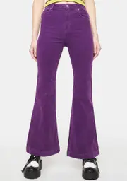 [Rollas] Grape Cord Eastcoast Flare Jeans