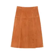 [Isabel Marant] Isabel Marant Suede A-line Skirt 36 FR BROWN