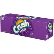 Crush Grape Soda, 12 Oz Can (Pack Of 24)