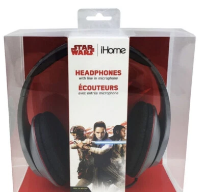 iHome Star Wars Over the Ear Headphones with Microphone - Black/Gray