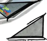 Car Ceiling Cargo Net - Triangle Car Roof Storage Net | Adjustable Straps, Heavy-Duty, Space-Saving Automobile Interior Accessories for Outdoor Adventure Long Distance Travel