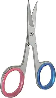YNR Cuticle Nail Scissors Curved Blade Professional Stainless Steel Beauty Scissors, for Manicure Pedicure, Eyebrows, Nose, Hair Trimming Beauty Grooming Thick Toenails Women Men