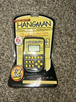 Pocket Arcade Classic Hangman Handheld Electronic Game 2009 Westminster - NEW