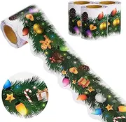 99 Feet Christmas Bulletin Board Borders Lights Bulb&Pine Needles Classroom Borders Trims Xmas Classroom Bulletin Board Decorations for Holiday New Year School Classroom Chalkboard Party Decor,3 Rolls