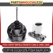 Vacuum Power Brake Booster & Master Cylinder for Chevrolet Impala Monte Carlo