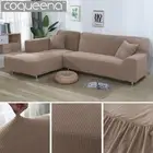 2 pieces for L Shaped Jacquard Elastic Sofa Cover For Living Room Couch Covers