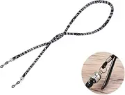 [BESTYASH] Ethnic Style Eyeglass Chain Durable Cotton Wool Eyewear Retainer for Men Women Fit for Sunglasses Optical Frames Black Color