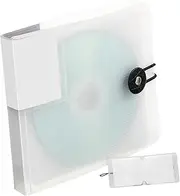 BESTOYARD 12 CD Bag CD Holder Case Capacidad Album Holders Small CD Case Protective Car CD Wallet Pour Clear Wallet CD DVD Organizer Binders DVD Storage Bag Capacity White Non-Woven Fabric