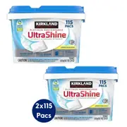 230 Kirkland Dishwasher Tablets Safer Choice Dishwashing Tabs Lemon Scent