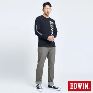 【EDWIN】男裝 JERSEYS 迦績 超彈中直筒牛仔褲(中灰色)