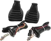 Rynplex 2Pcs Excavator Joystick Handles, High Strength 3 Button Excavator Joystick Handles with Dust Cover Replacement, for Doosan DH DX150 215 225 300 37020119C Excavator Joystick