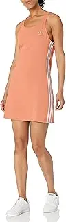 [adidas Originals] Women's Adicolor Classics Racerback Dress, Ambient Blush, X-Small