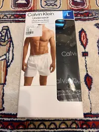 在飛比找Yahoo!奇摩拍賣優惠-［代購］Calvin Klein 男純棉平口褲3入組 L不挑