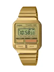 Casio Gold Vintage Digital Watch A120WEG-9A Resin Yellow Gold 4549526354045