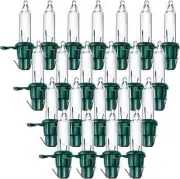 60 Count Replacement Christmas Light Bulbs 2.5V Mini Incandescent Warm White