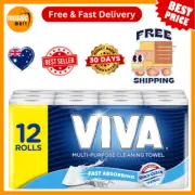Viva Paper Towels, Pack of 12 Rolls, 60 Sheets Each, Free Shipping