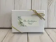 Add On White Gift Box Foiled Ribbon Exclusive to Sandpipers Nest Gold Ribbon New