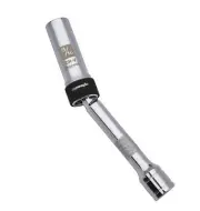 Swivel 9/16 Inch Magnetic Spark Plug Socket 6-Point 3/8 Inch Drive x 6 Inch Long
