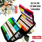 12-120 Colour Brush Pen Watercolor Art Drawing Painting Artist Sketch Marker AU