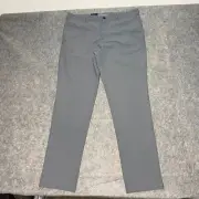 NEW Banana Republic Pants Mens 38x34 Gray Flat Front Stretch Chino Casual Work