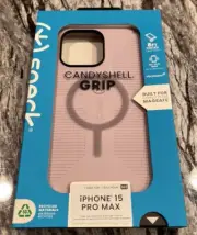 New iPhone 15 Pro Max Speck Candyshell Grip MagSafe Case Authentic Light Purple