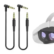 VR Short Audio Cable Compatible with Oculus Quest 2, HTC Virtual Reality