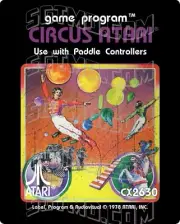 Atari 2600 Replacement Label - Circus Atari